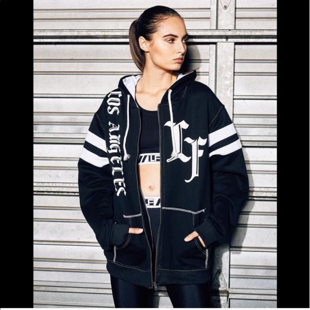 Brand new w tags LF jacket black white xs sweater